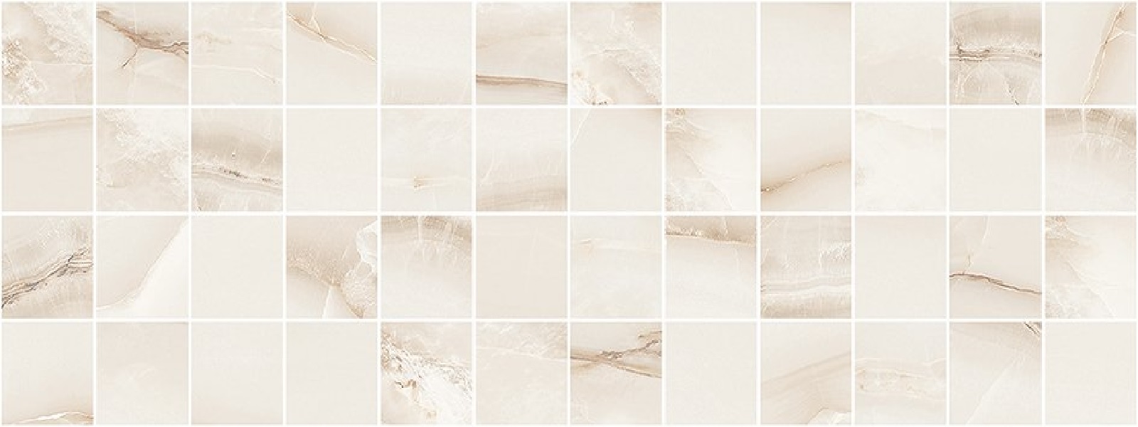 Декор Happy мозаичный бежевый ММ60130А 20x60см (6шт)