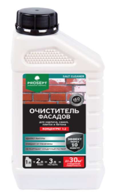 Очиститель фасадов PROSEPT SALT CLEANER концентрат 1:2/ 1л