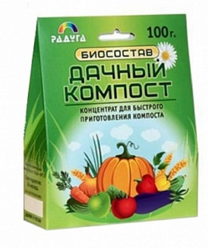 Биосостав ДАЧНЫЙ КОМПОСТ для переработки растительных отходов 100г- купить в АПлайн