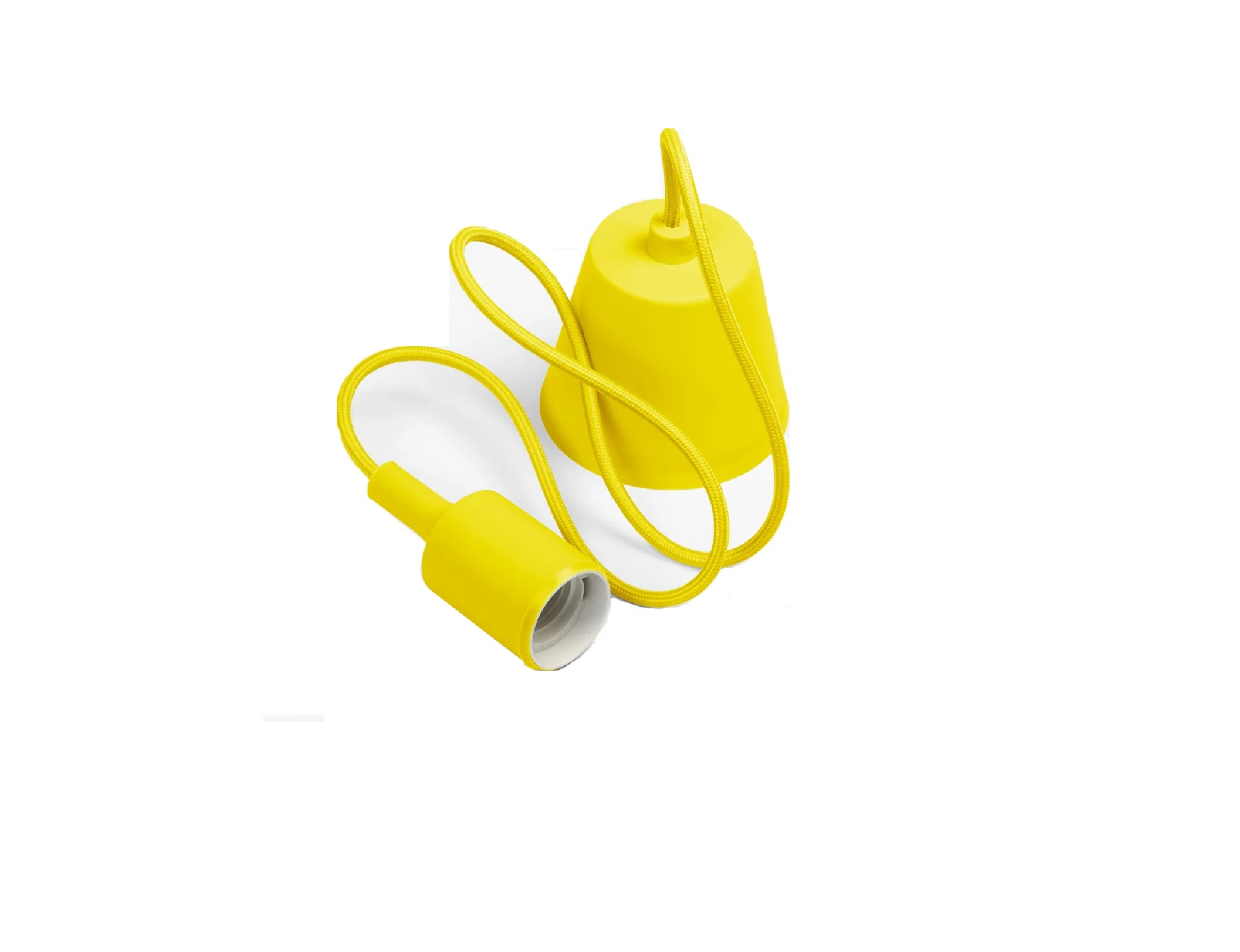 Патрон силиконовый со шнуром SmartBuy E27 1 м желтый, SBE-CLHE27s-y /620