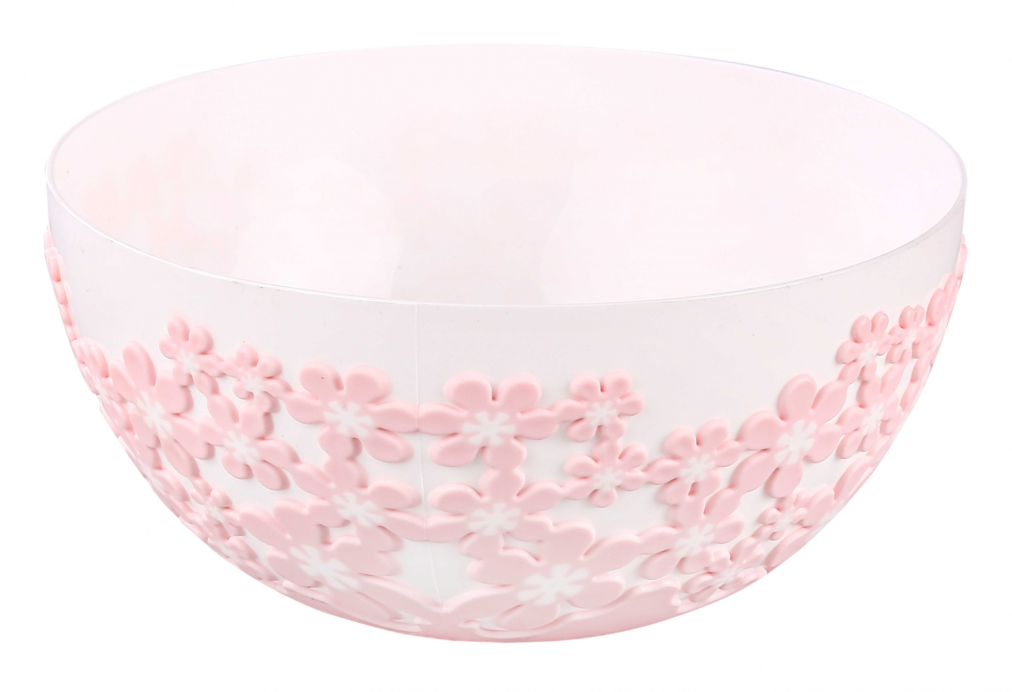 САЛАТНИК ПЛАСТ. "БАРХАТ" 1,2Л КРУГЛЫЙ (РОЗОВЫЙ)/ АЛЬТ М7271 /