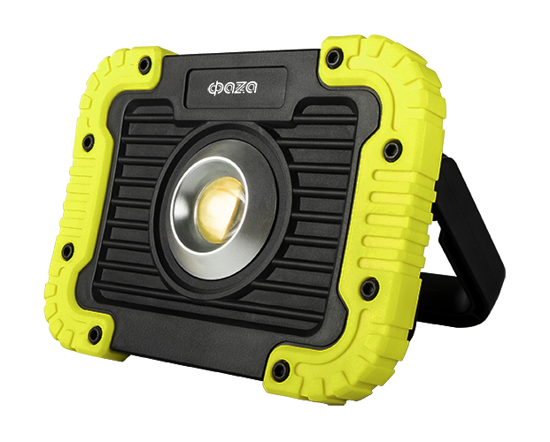 ФОНАРЬ-ПРОЖЕКТОР "ФАЗА" WL1-L5W-gn (4хR6) черн.-зелен., 3 режима 120х138 (614)