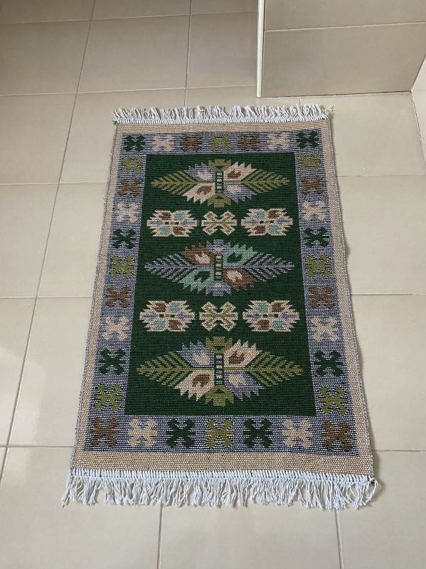 Коврик хлопковый Kilim Usak 60х90см зеленый UK01
