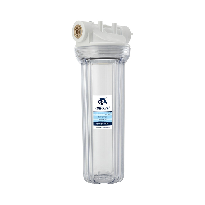 Фильтр магистральный UNICORN 1/2 для хол. воды прозр. 10 (FH 2P12)