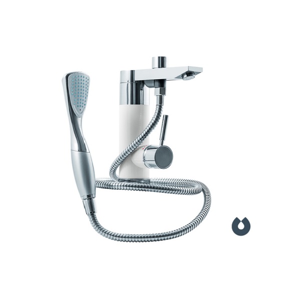 Смеситель-водонагреватель "UNIPUMP" BKF-015  проточного типа с душевой лейкой  (3 кВт, корпус пласт)