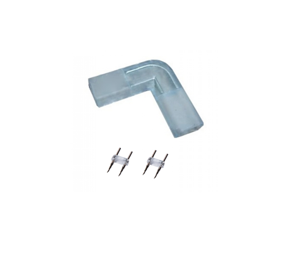 Комплект соед. ECOLA 220V 14х7 плата L для зажим разъема + 2 зажима 2-х конт. IP68 SCLN14ESB