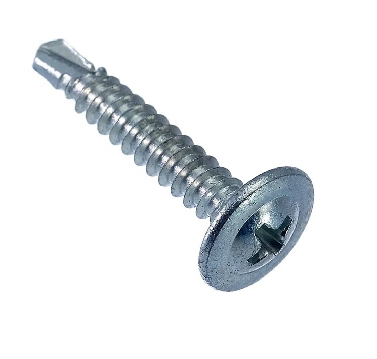 Саморез металл/металл сверло 4,2х50 с прессшайбой пакет (6шт) БИСКРЕП1-00446- купить в АПлайн