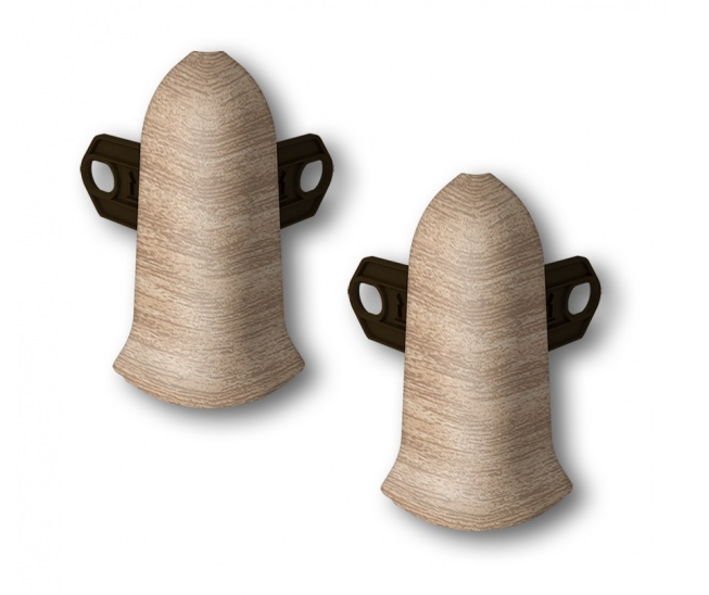 Угол нар. для плинтуса "Идеал Классик" 55мм (20 шт в уп.), 203 Дуб беленый