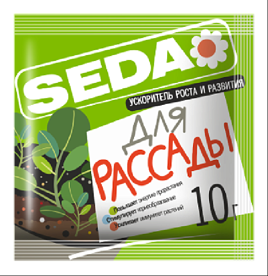 Ускоритель роста и развития Seda для рассады 10г- купить в АПлайн