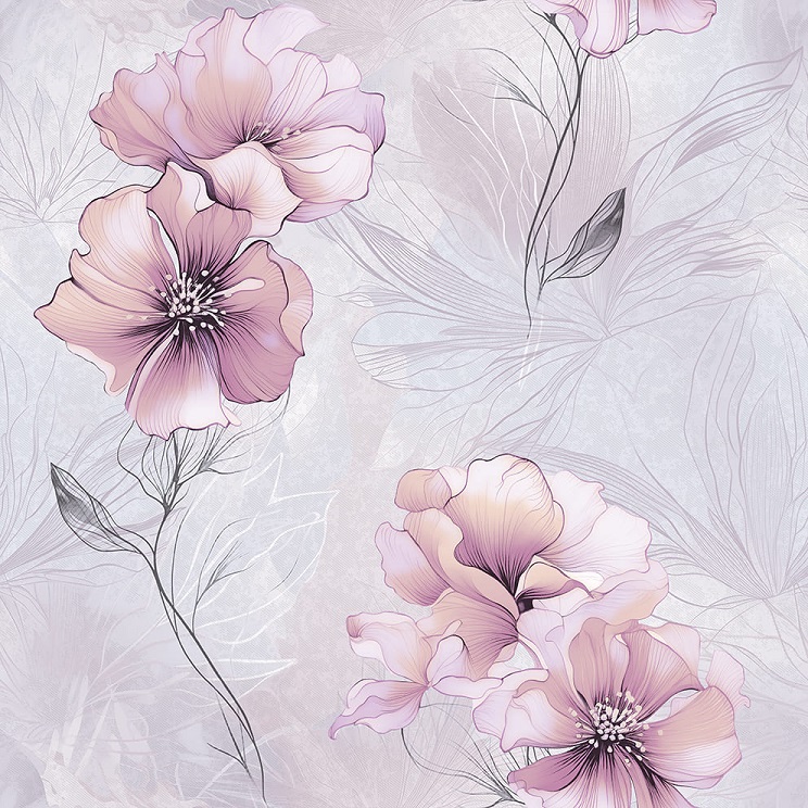 Обои бумажные симплекс Фокс Мелисса 0,53х10м 12930