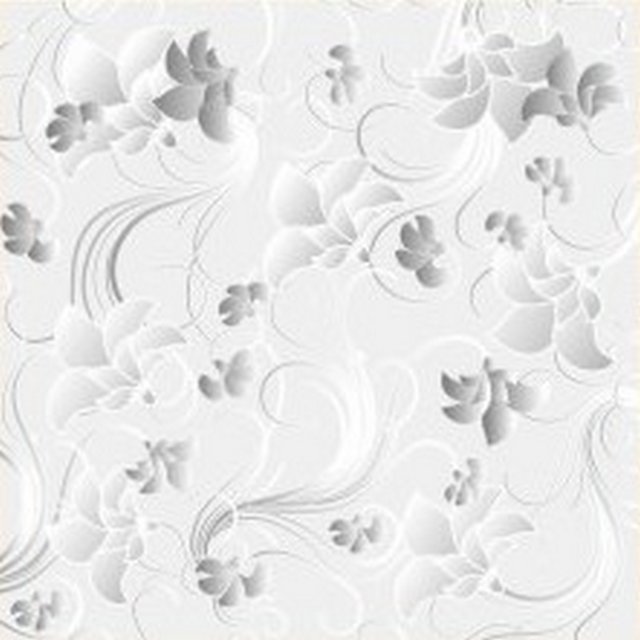 Плитка потолочная "Мартин-пласт" Вьюнок жемчуг 50х50см (блист.8 шт)