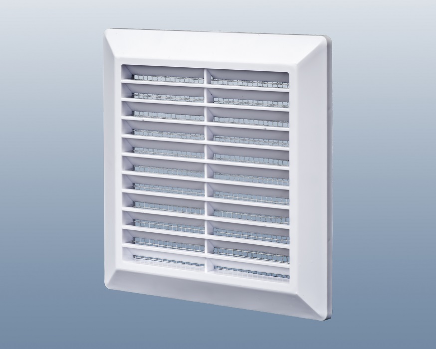 Решетка вентиляционная 175х175 жалюзи наклонные с сеткой Э1717НЭ1717Н- купить в АПлайн