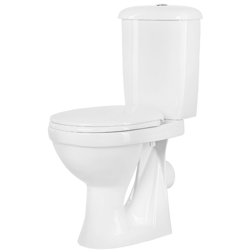 Унитаз-компакт "СУПЕРКОМПАКТ" белый ниж. подв. прямой выпуск с арматурой и сиденьем 