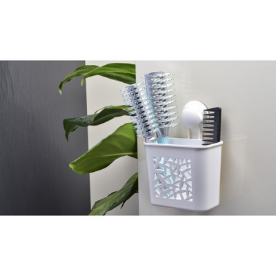 Стакан для зубных щеток "GRAMPUS" пласт.одинарный на присоске арт.GR-7083  