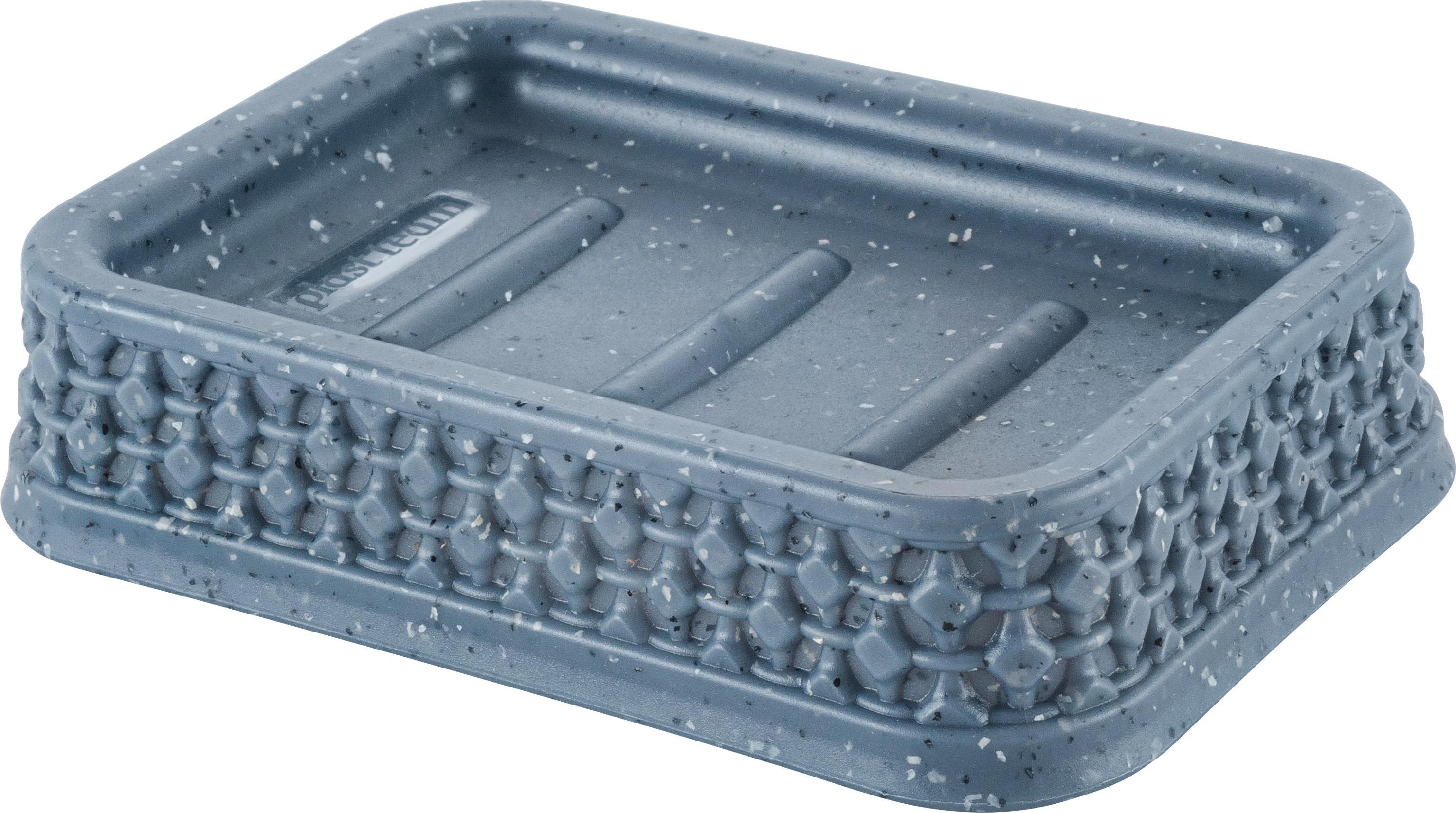 Мыльница пласт. Plast Team Stone 130х90х30мм темный камень PT134610026