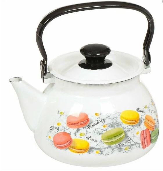 Чайник эмаль.Цветное печенье 3л 121974