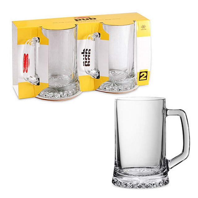Набор кружек стекл. ПАБ 2шт 670мл для пива /55239В/