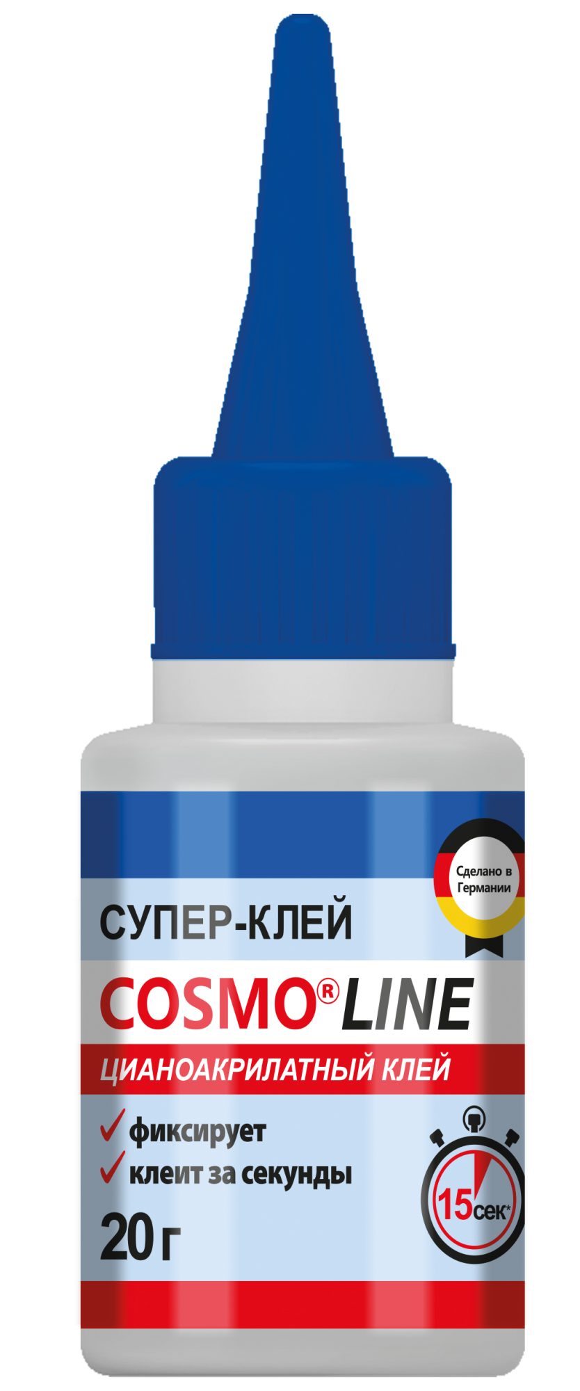 Клей секундный COSMO LINE флакончик 20грCA-500.390-(20)- купить в АПлайн