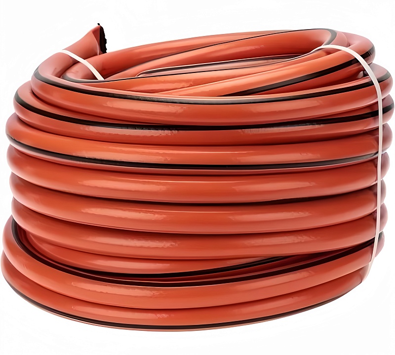 Шланг ТЭП армированный 3-х слойный 18х24мм (3/4") GARNET ОГНЕННЫЙ ОПАЛ оранжевый с двумя черными пол119154- купить в АПлайн