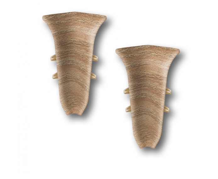 Угол вн. для плинтуса "Идеал Классик" 55мм (20 шт в уп.), 206 Дуб коньячный