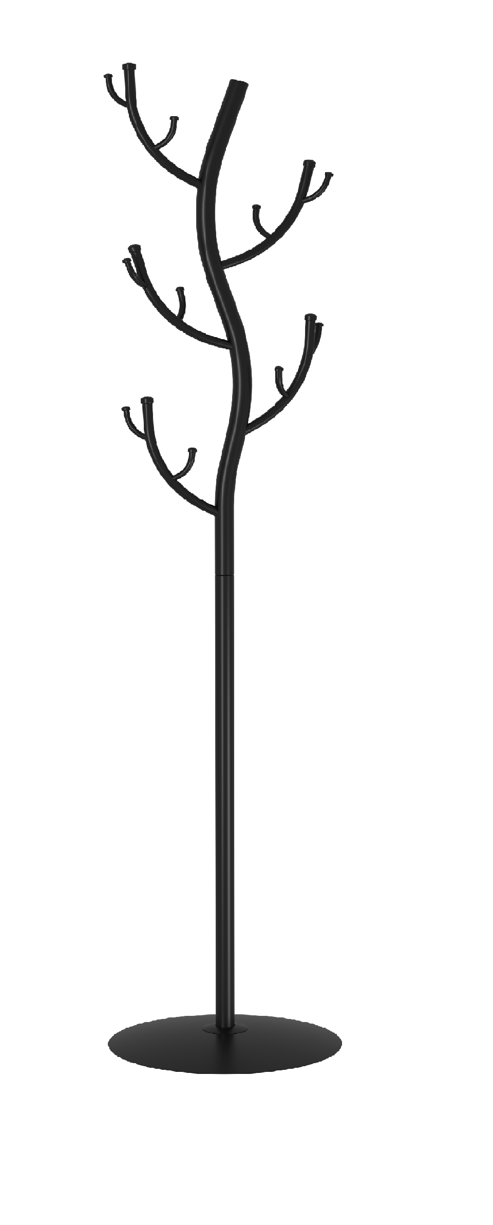 Вешалка металл. Дерево напольная черная ВНП 211 Ч