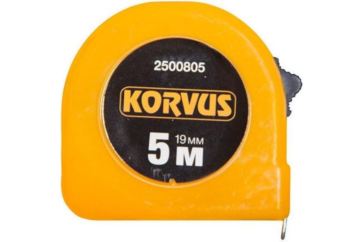 Рулетка 5мх19мм Korvus 25008052500805- купить в АПлайн