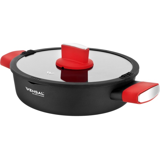 Сотейник алюм. VENSAL Velours rouge 24см 1026VS