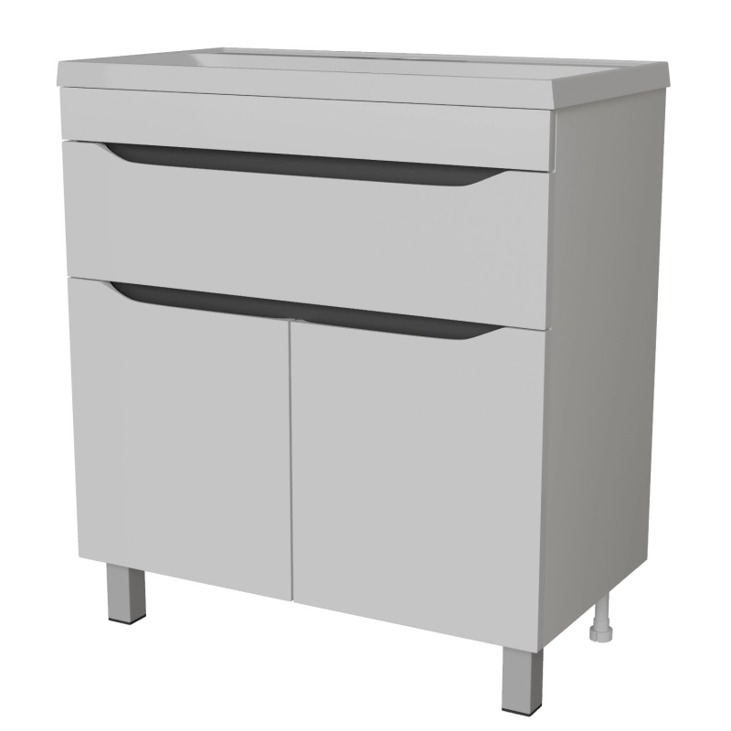 Тумба д/ванной "Лайн-80" подвесная  под раковину Фест-80 (ПВХ)553013- купить в АПлайн