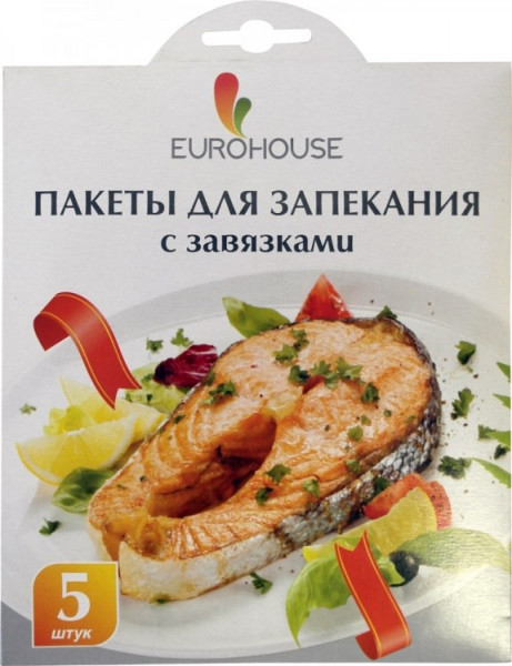 Пакеты для запекания EuroHouse 5шт с завязками 5743