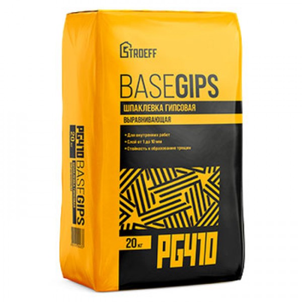 Шпатлевка "Старатели" гипсовая BASEGIPS Строефф PG410 20кг
