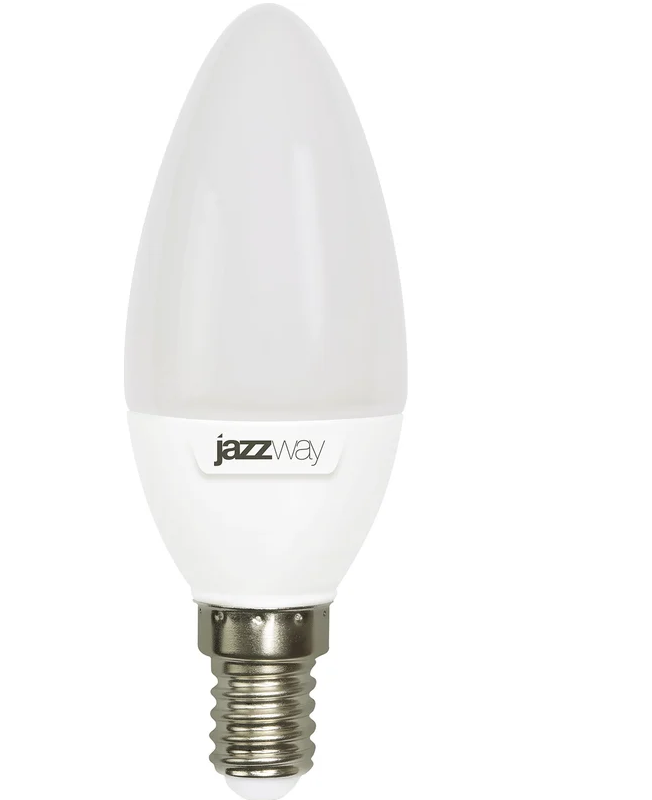 Лампа светодиод. Е14 "Jazzway" C37 9Вт 5000К холодный свет свеча2859488A- купить в АПлайн
