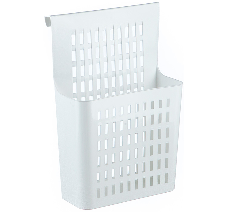 Корзина на дверь пласт. подвесная белая М1592