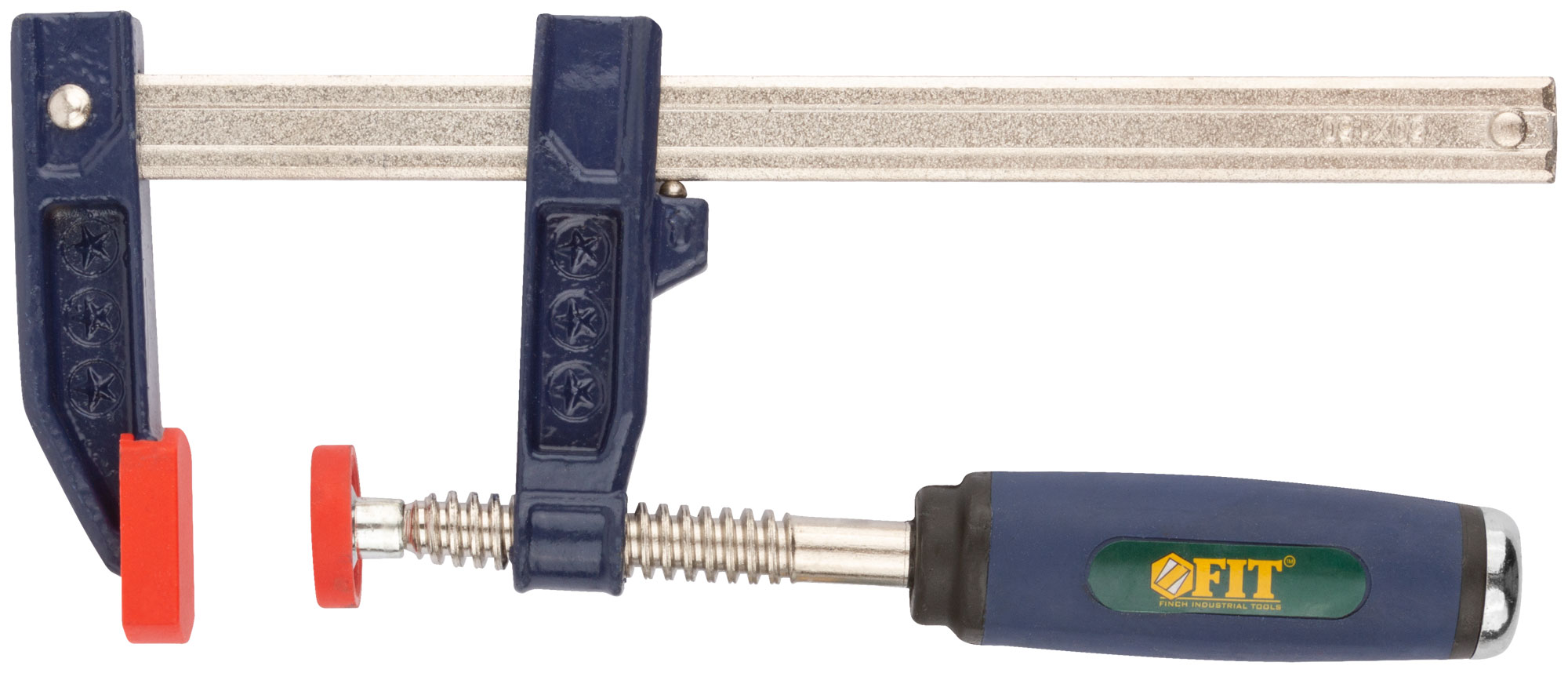 Струбцина тип "F" усиленная, мягкая ручка 50х150мм 59151 - 59151 - купить в АПлайн