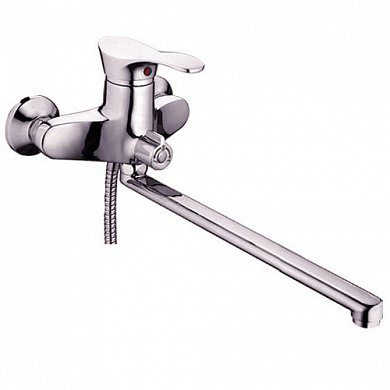 Смеситель для ванны "LIGEYA" одноручный с длинным изливом 30см L2201 