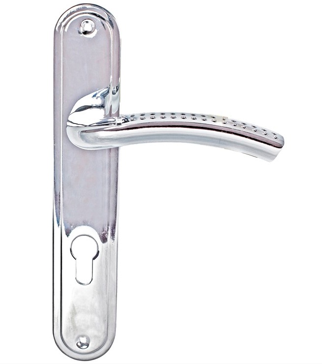 Комплект ручек на планке "TRODOS" AL106/85-м (CP) Хром (85мм) _