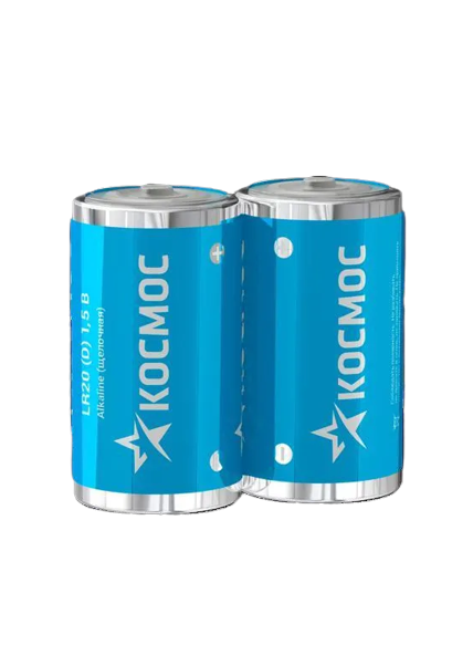 ЭЛЕМЕНТ ПИТАНИЯ "КОСМОС" АЛКАЛ. LR20  2 ШТ. /186/
