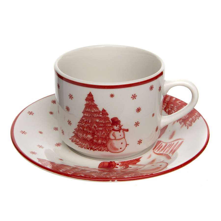 Набор чайный чашка 220мл+блюдце HSPW012
