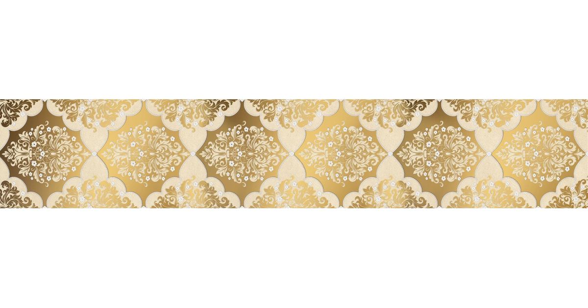 Бордюр Магриб золотой 1507-0011 7,5х45см