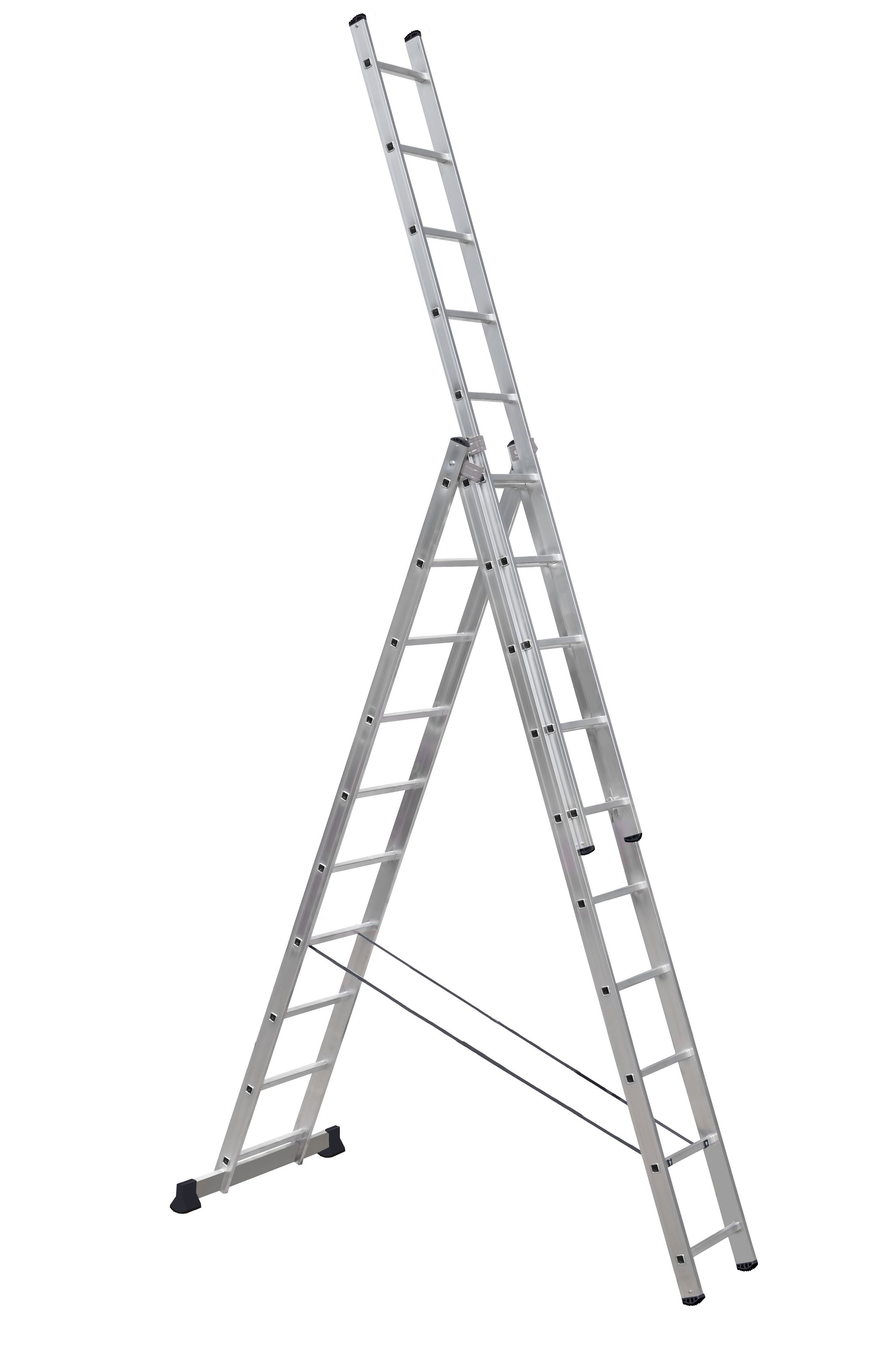 Лестница алюминиевая 3-секционная 10 ступеней Scala SC 3010SC 3010- купить в АПлайн