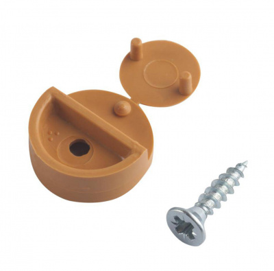 Зеркалодержатель пластмассовый для мебели бежевый БУК с шур. (8шт)-пакет TECH-KREP 127526