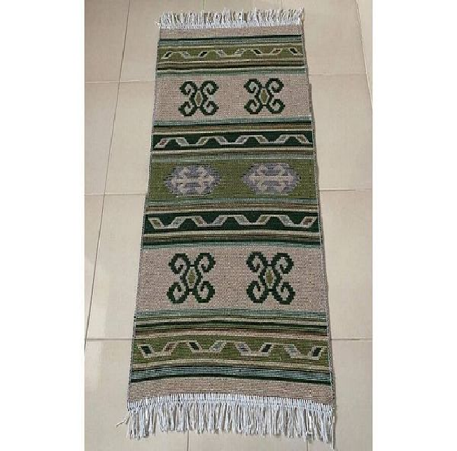 Коврик хлопковый Kilim Usak 60х90см зеленый UK10