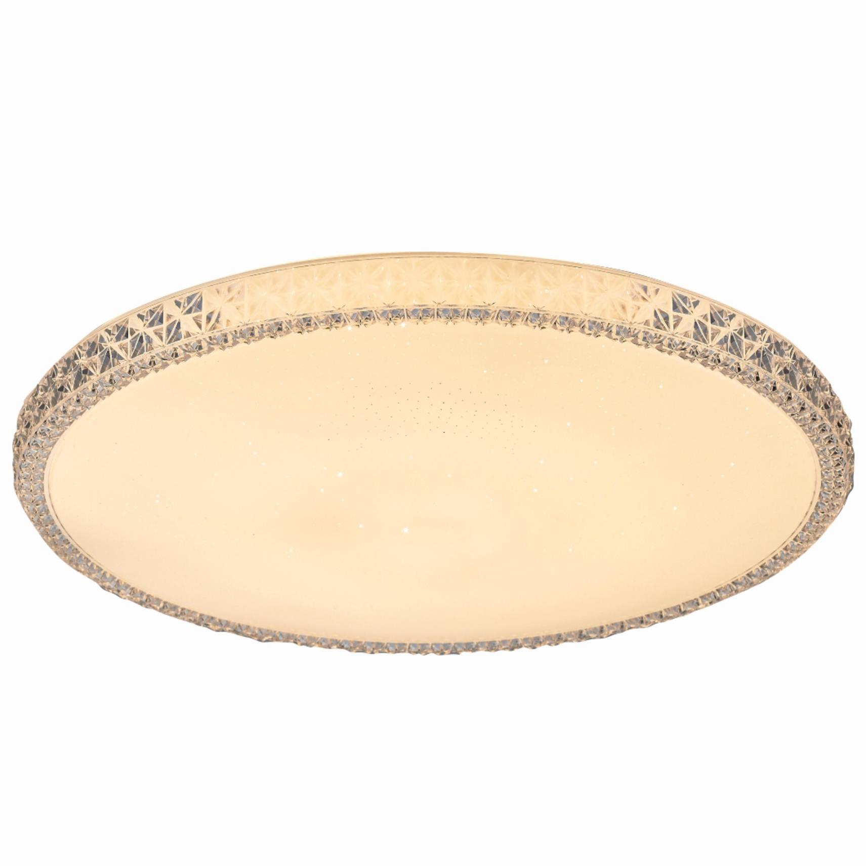 СВЕТИЛЬНИК-ЛЮСТРА СВЕТОДИОД. LEEK 70W(6000lm) 2K-4K-6K d500x80 звезд.небо,пультДУ Mystery026 /054/