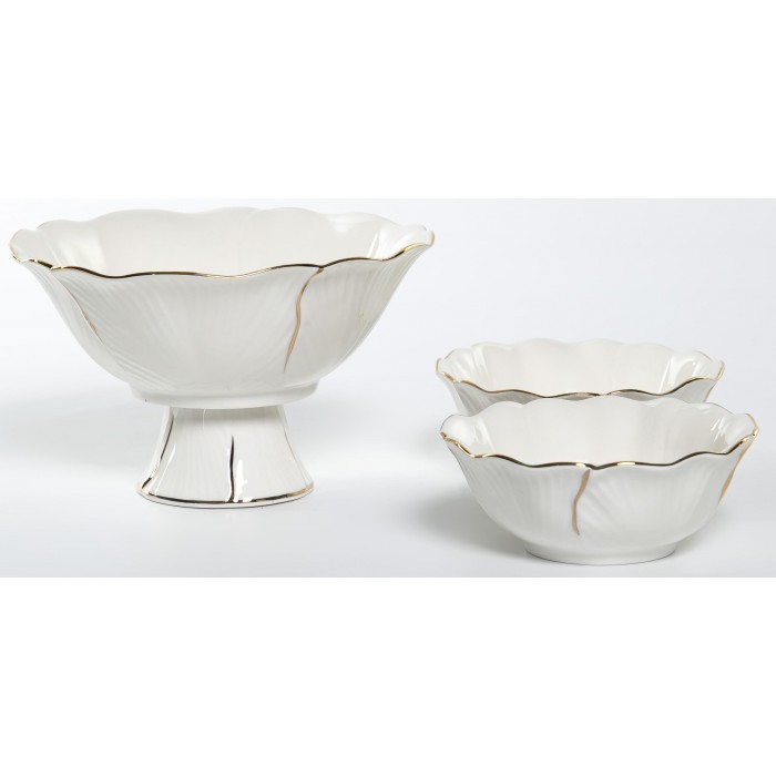 Набор для варенья керам. ИЗАБЕЛЛА креманка 320мл 2 розетки 110мл 186-45004