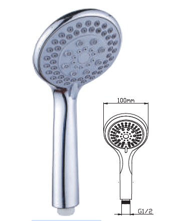 Лейка для душа GOTA ROCIO 5 реж. 1/25 d100мм европодвес пластик 90717