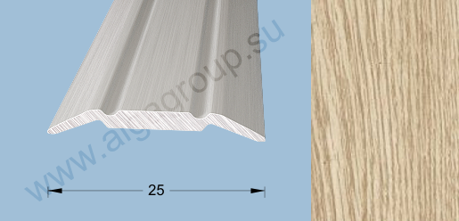 Порог-стык 0,9м 25мм П65.13, Дуб беленый