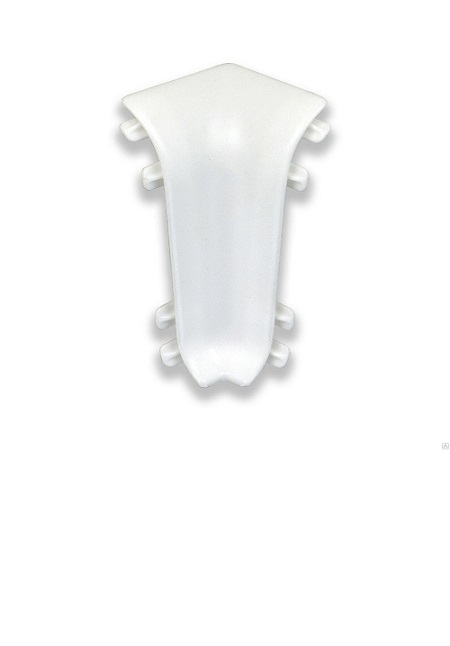 Угол вн. для плинтуса "Идеал Классик" 55мм (2 шт во флоупаке), 001 Белый