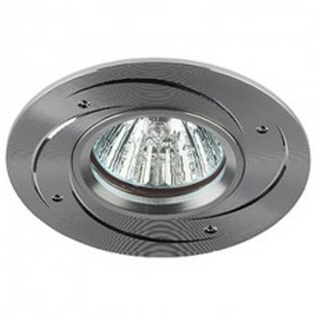 Светильник встр. GU5.3 "Эра" KL43 SL/1 (литой) MR1612V/220V 50W алюминевый серебро /143/KL43 SL/1- купить в АПлайн