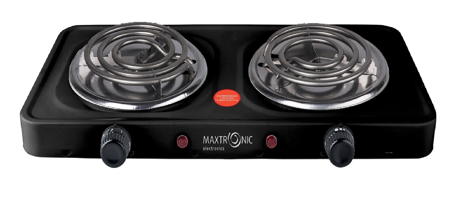 Электроплитка MAXTRONIC MAX-AT-002BS черная80683- купить в АПлайн