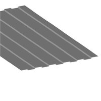 Профнастил С8 RAL 7004 0,45х1150х2000 серый