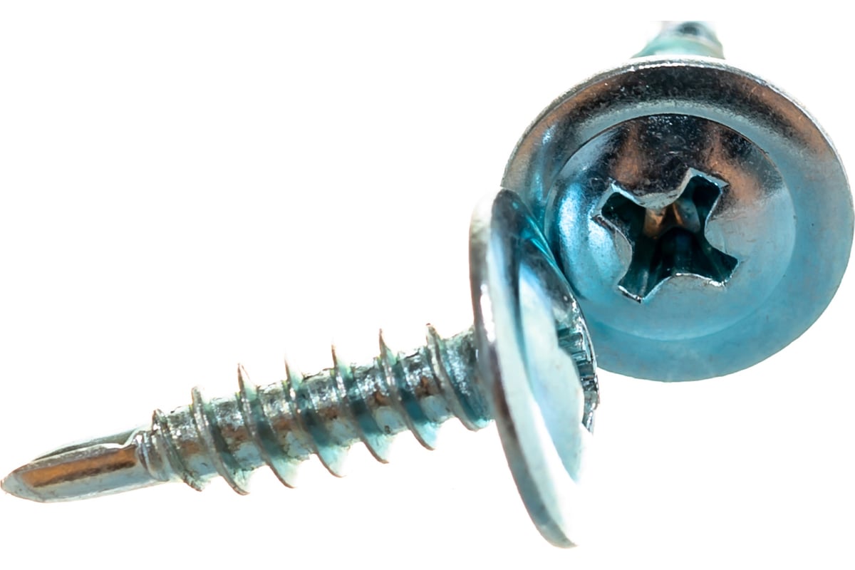 Саморез металл/металл сверло 4,2х13 с прессшайбой (450шт) 0300339 КЧ